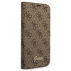 Guess GUBKP14XHG4SHW iPhone 14 Pro Max 6,7 brązowy/brown book 4G Vintage Gold Logo